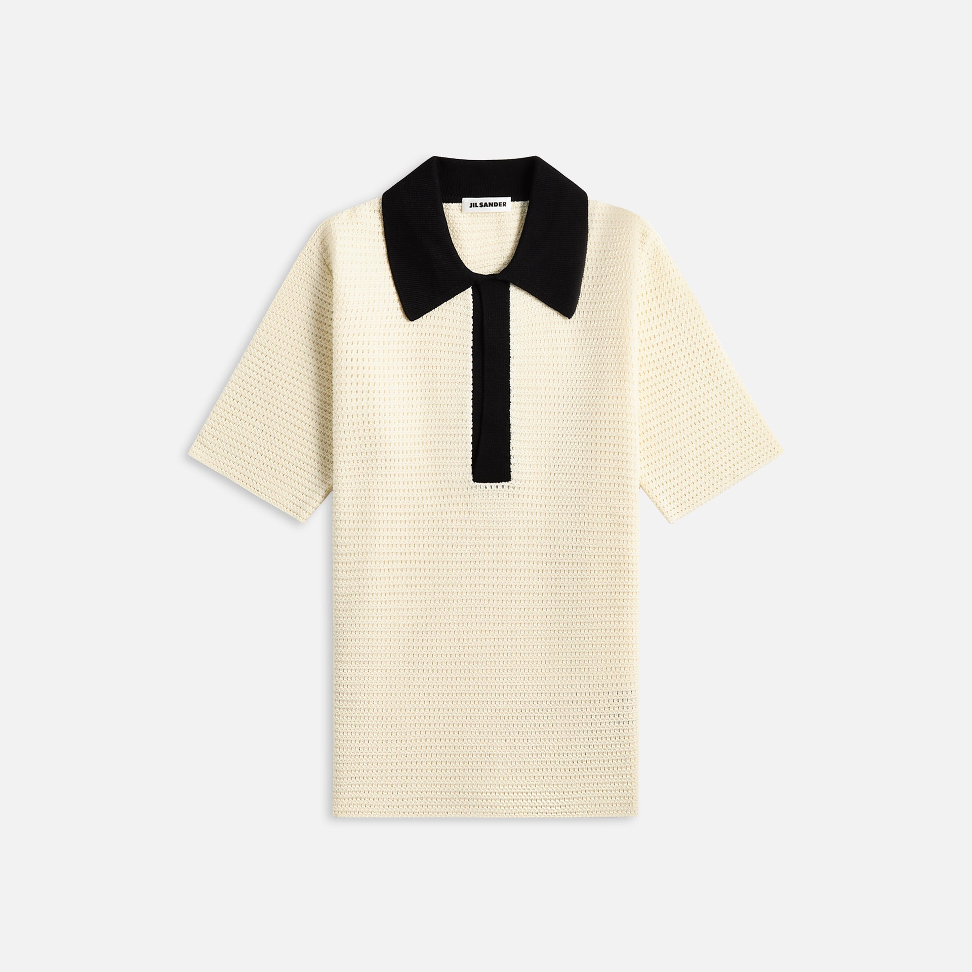 Jil Sander Knit Polo - Chalk