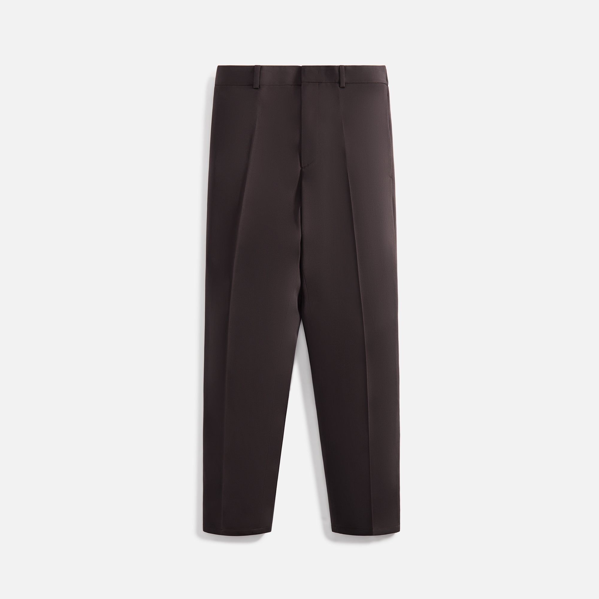 Jil Sander Fine Wool Tailoring Gabardine Pant - Chocolate Brown