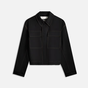 Jil Sander Recycled Polyester Gabardine Blouson - Black