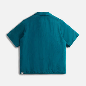 Jil Sander Silk And Nylon Canvas Shirt - Deep Teal