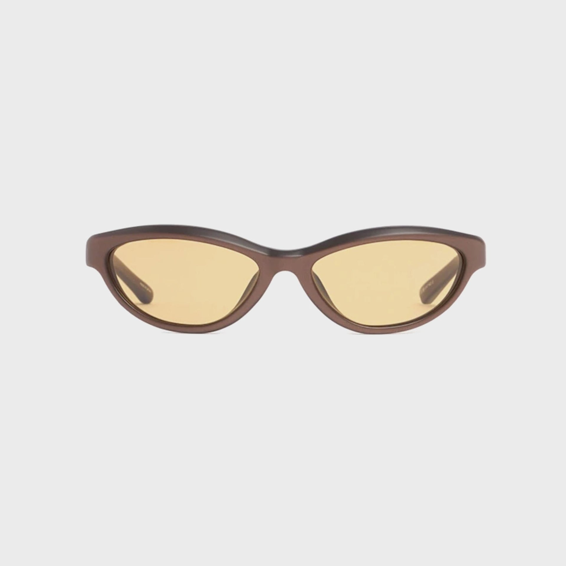 Jacquemus Curvo Sunglasses in Matt Metallic Brown