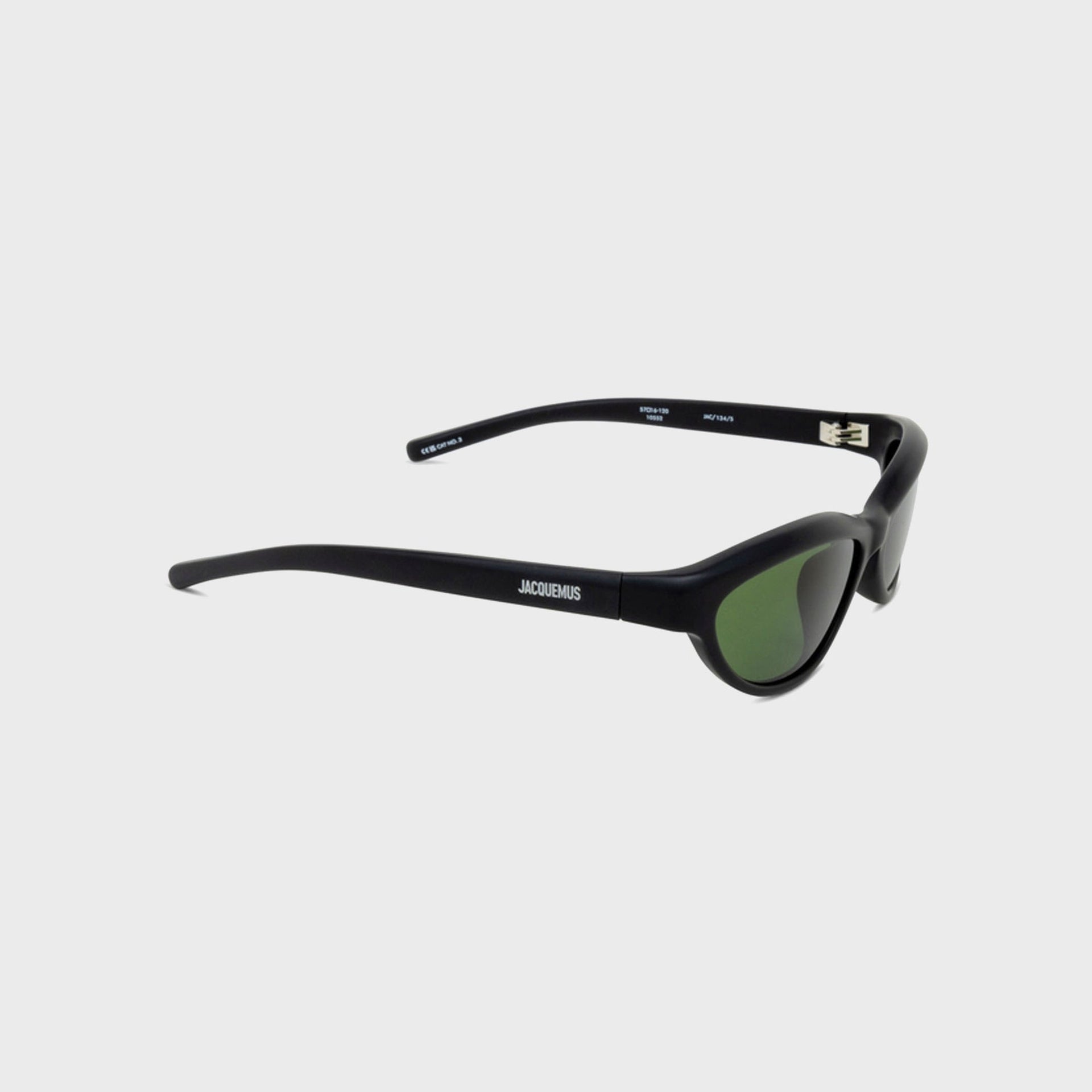 Jacquemus Curvo Sunglasses in Matt Black