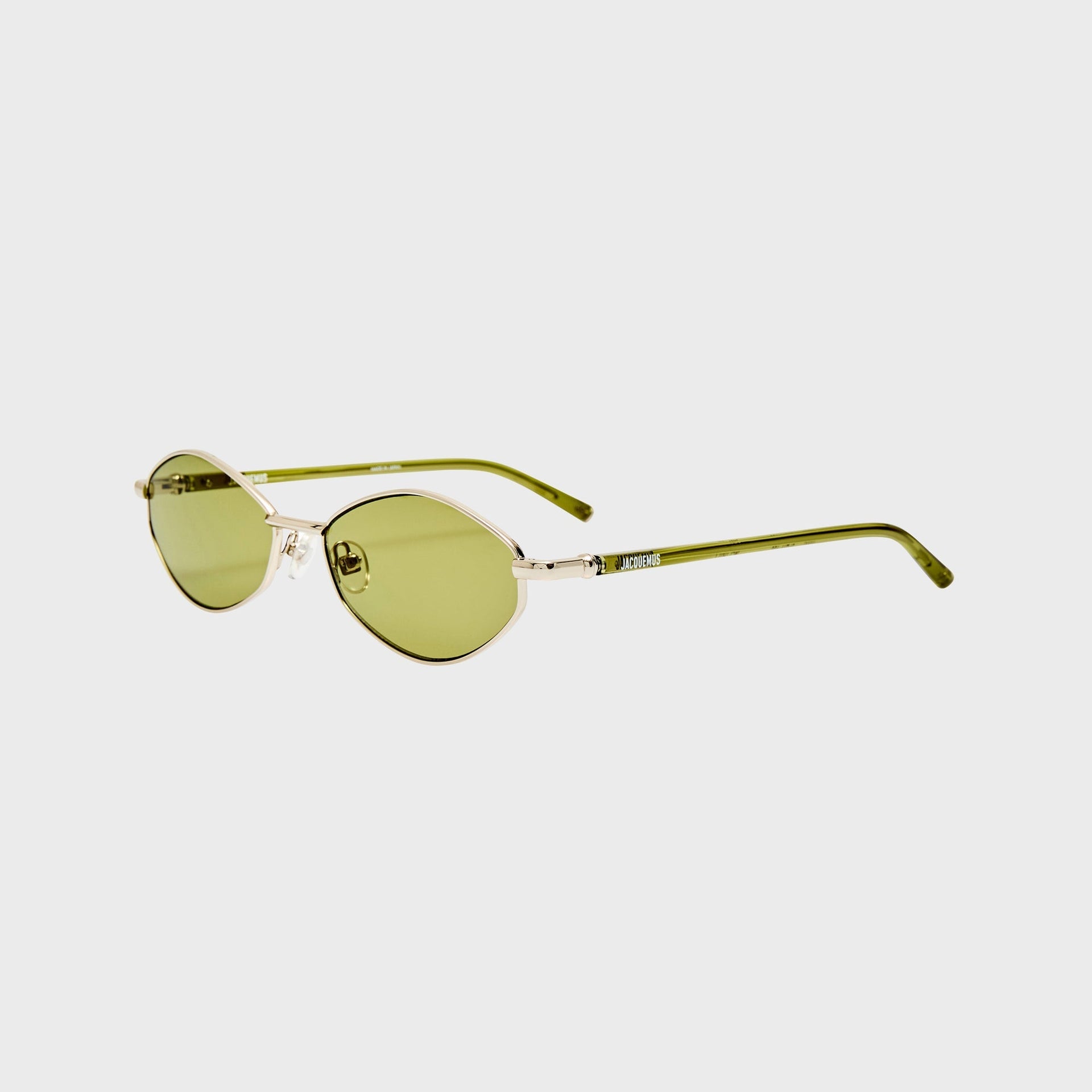 Jacquemus 160 Sunglasses - Khaki / Silver
