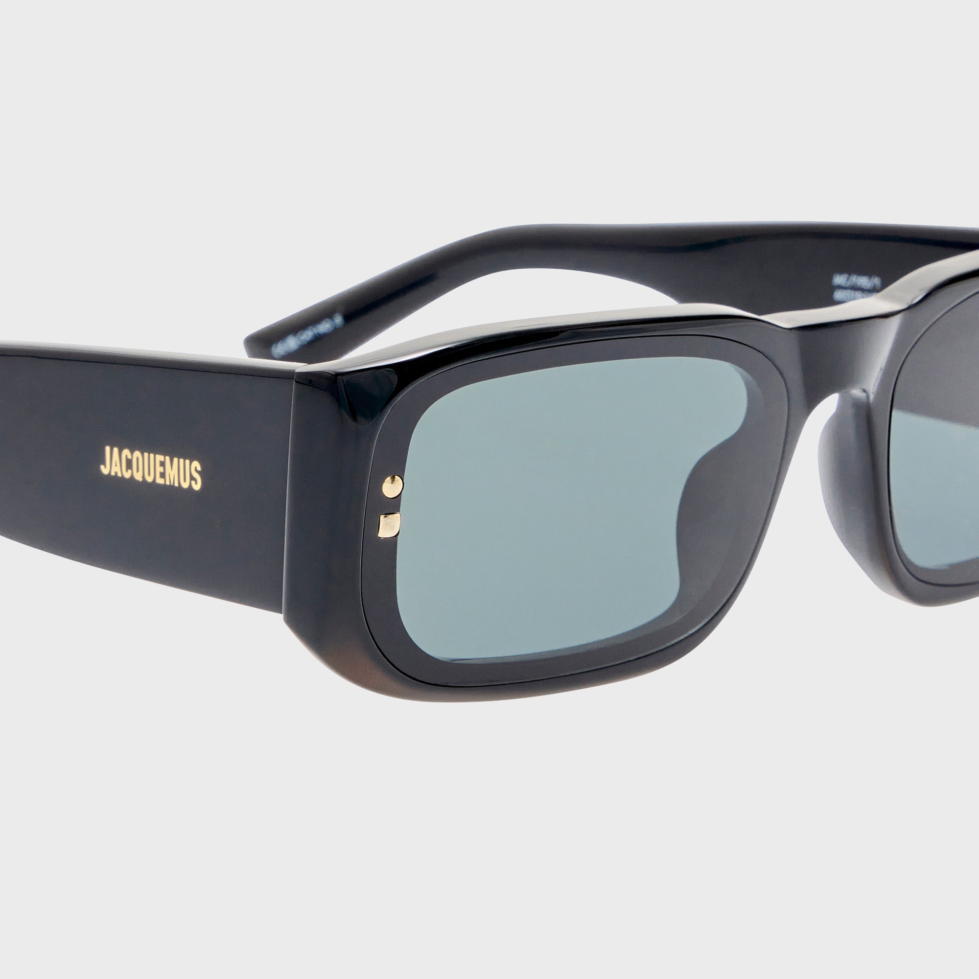 Jacquemus Jac 195 Frames - Black / Light Gold / Grey – Kith