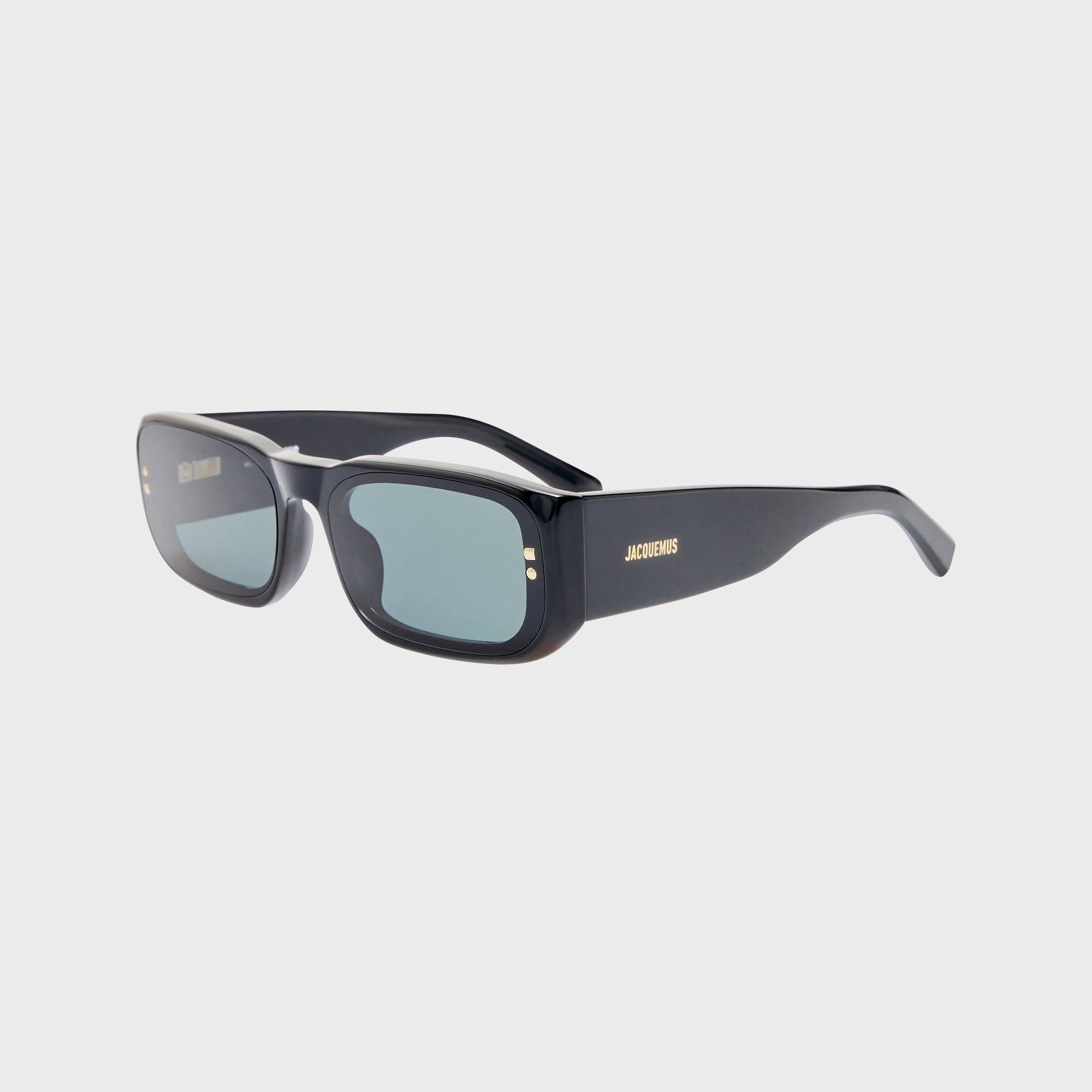 Jacquemus Jac 195 Frames - Black / Light Gold / Grey – Kith