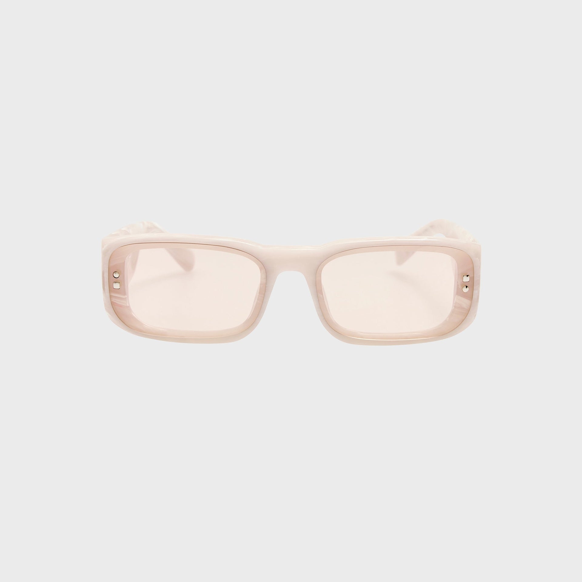 Jacquemus Pisco Sunglasses - Marble / Silver / Light Smoke