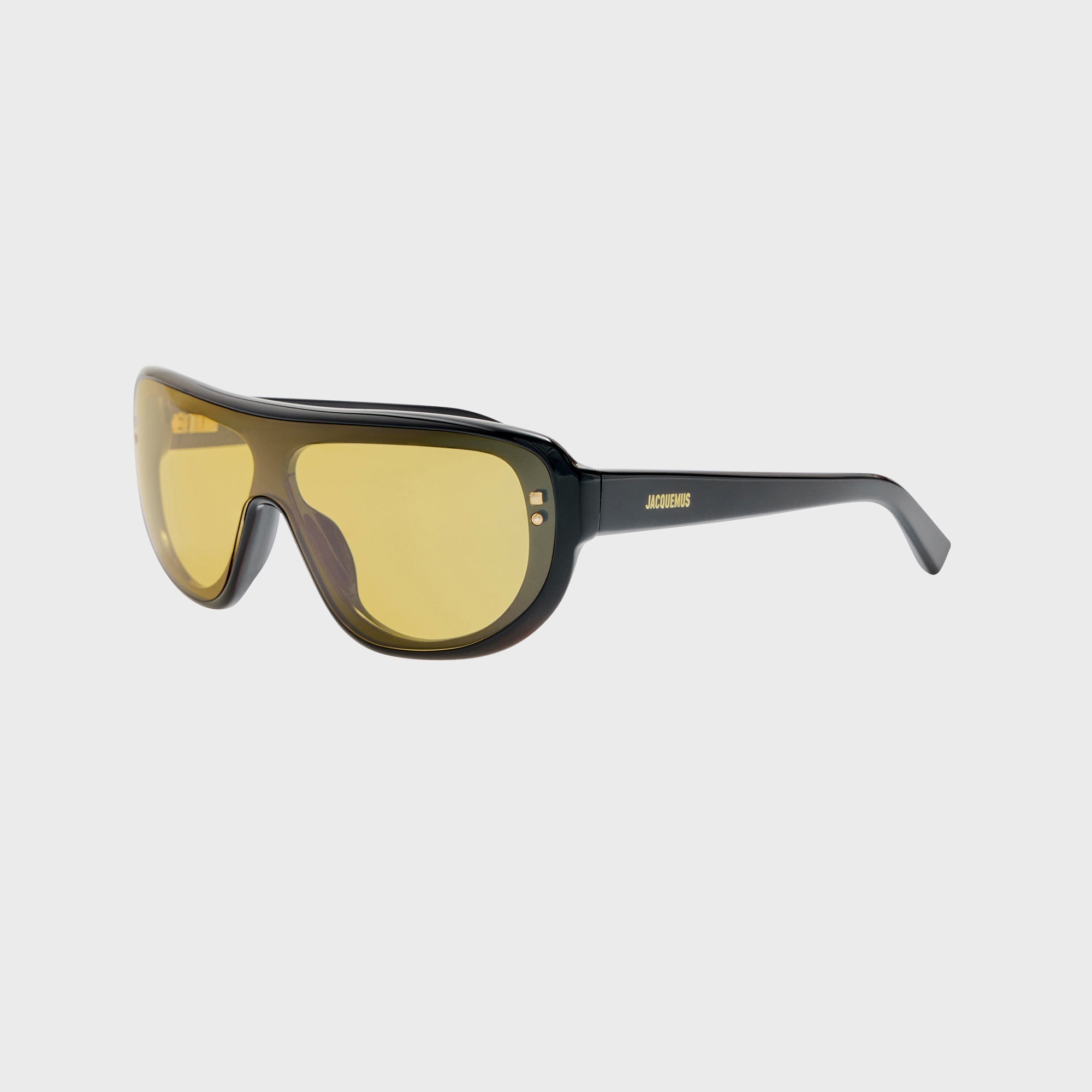 Jacquemus 225 Frames - Black / Light Gold / Yellow – Kith