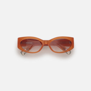 Jacquemus Ovalo Sunglasses - Milky Amber