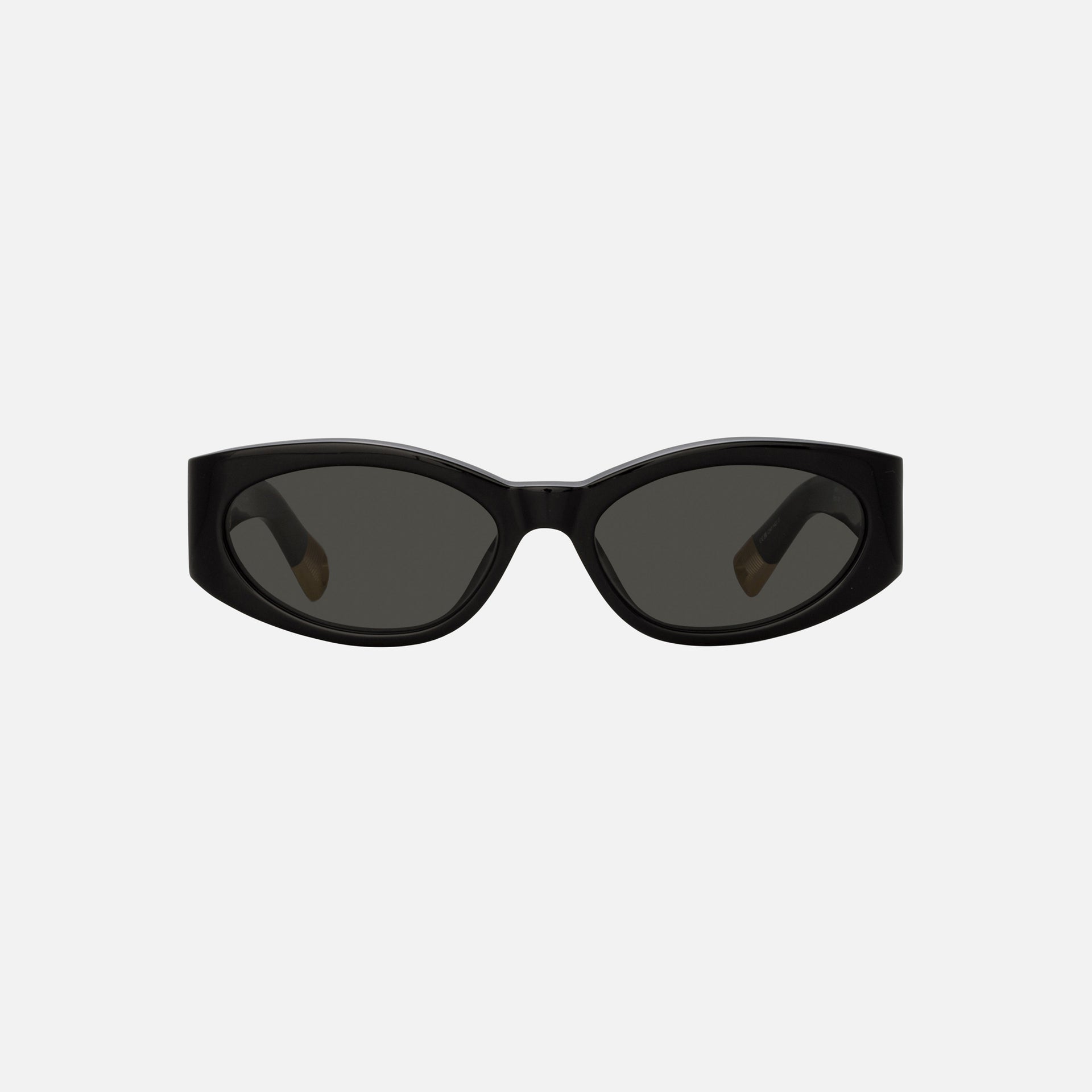 Jacquemus The Ovalo Frames Sunglasses - Black