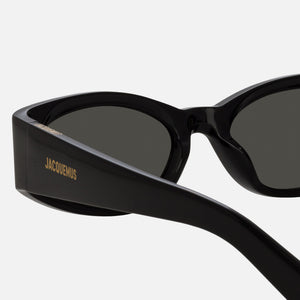 Jacquemus The Ovalo Frames Sunglasses - Black