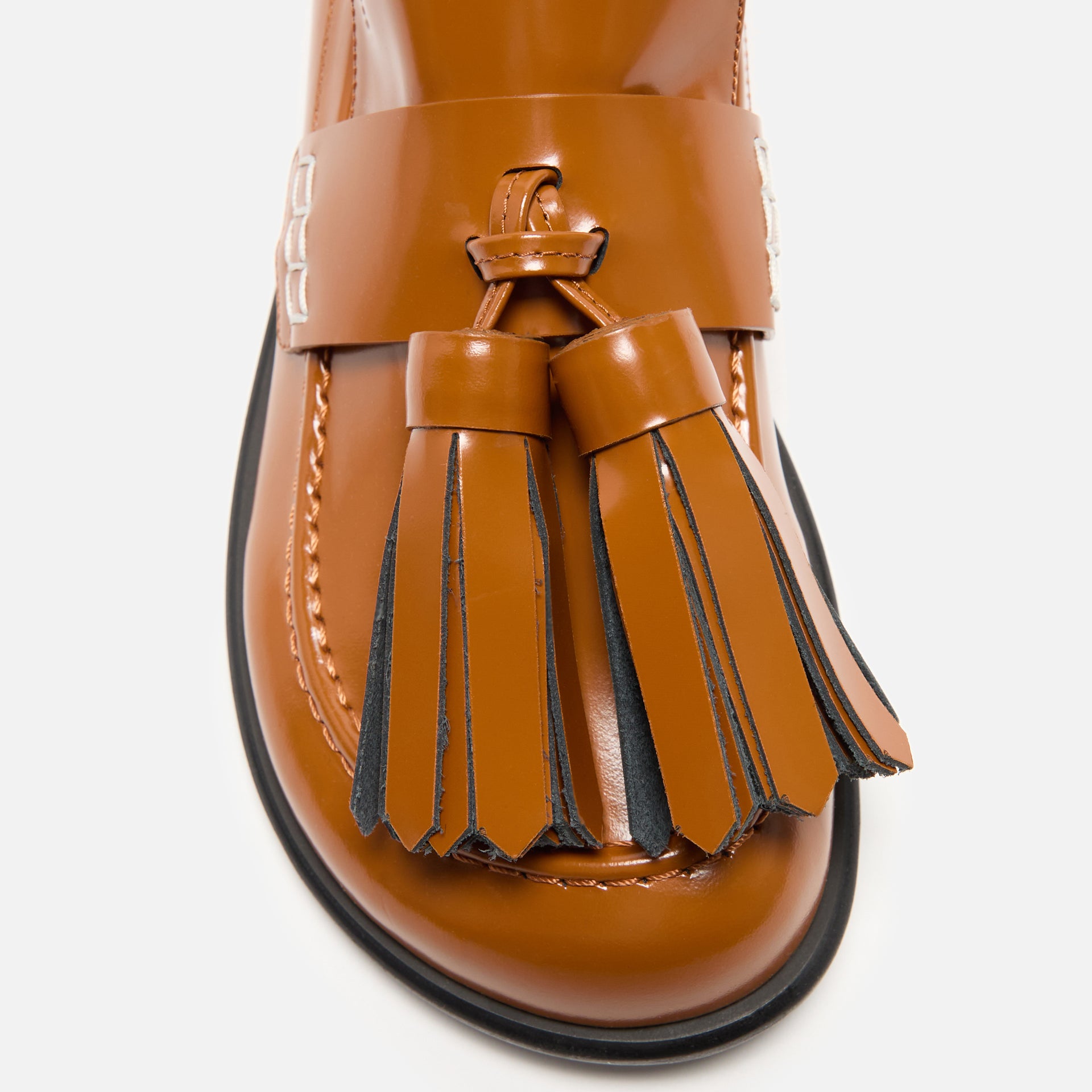 JW Anderson Tassel Loafer Mules - Tan