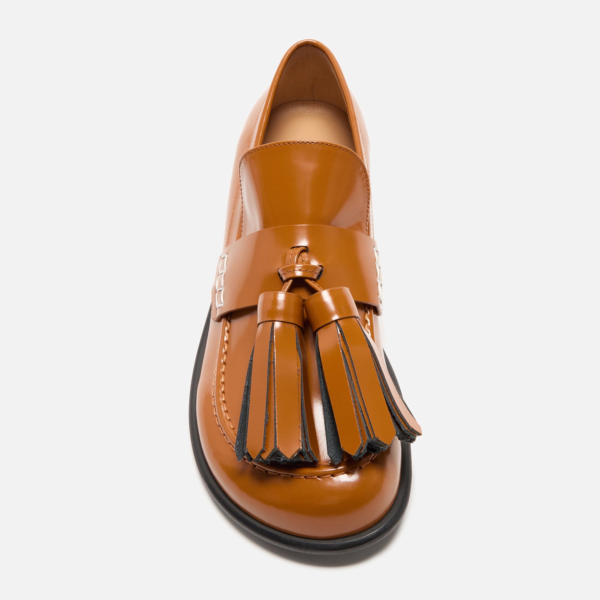 JW Anderson Tassel Loafer Mules - Tan