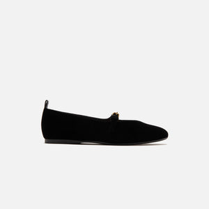 JW Anderson Velvet Ballerina - Black