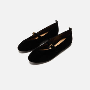 JW Anderson Velvet Ballerina - Black