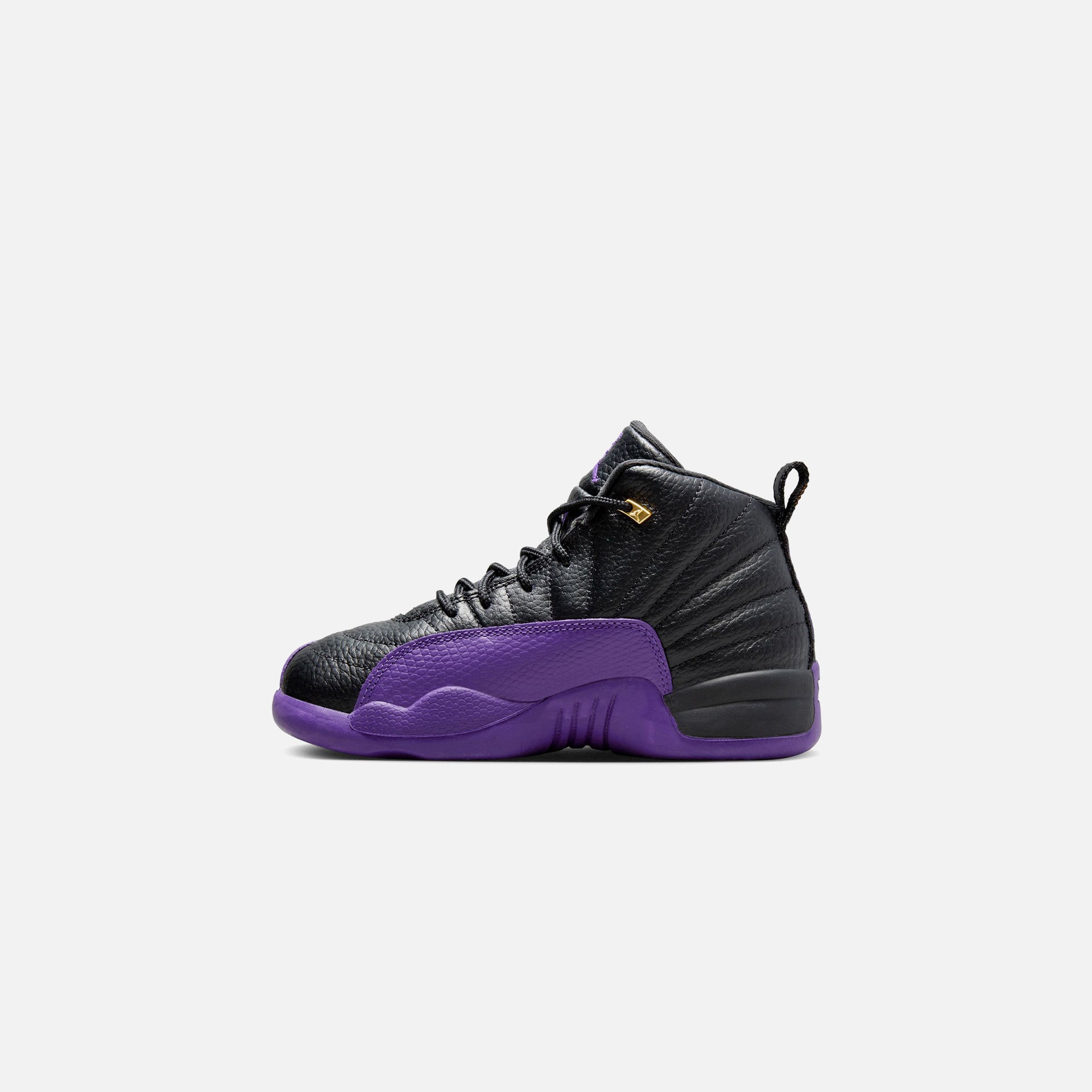 Nike PS Air Jordan 12 Retro - Black / Field Purple / Metallic Gold
