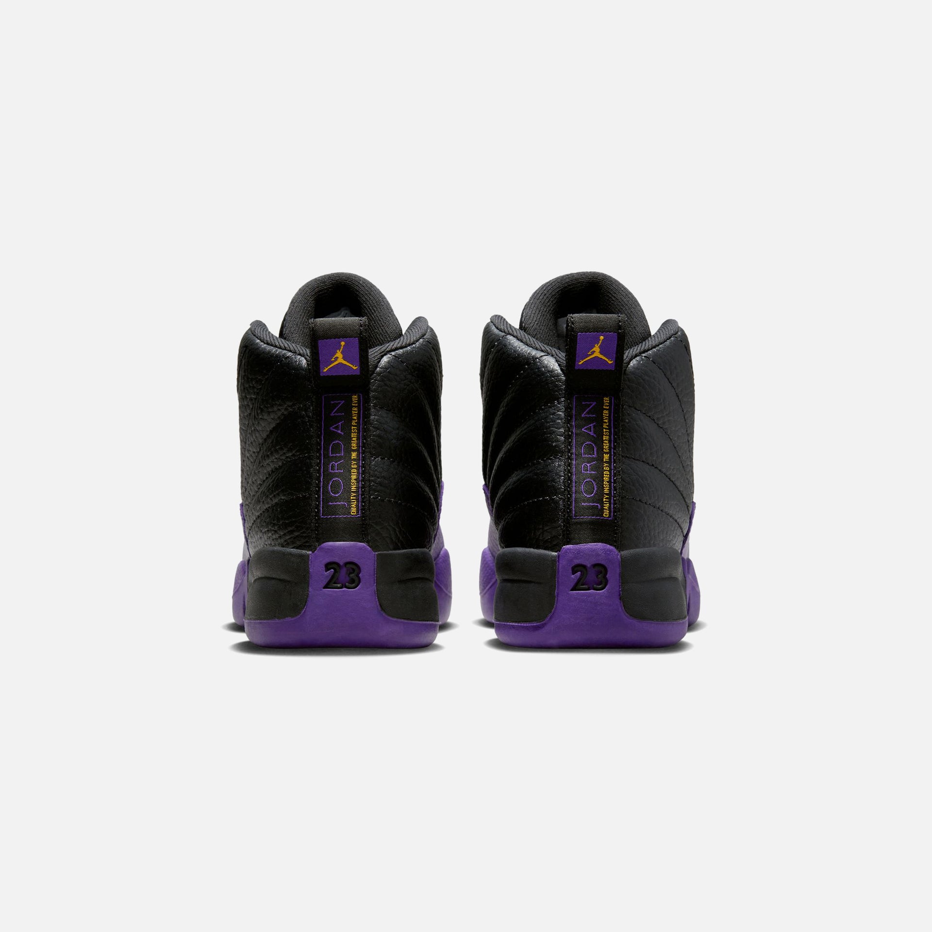Nike PS Air Jordan 12 Retro - Black / Field Purple / Metallic Gold