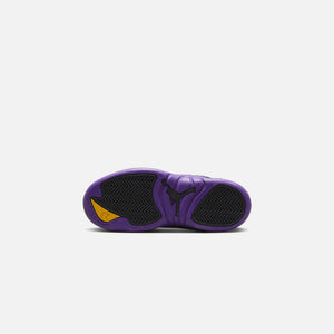 Nike PS Air Jordan 12 Retro - Black / Field Purple / Metallic Gold