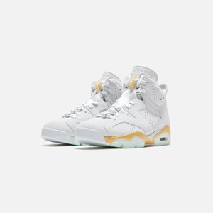 WMNS Air Jordan 6 Retro - Pure Platinum / Metallic Gold / Coconut Milk / Glacier Blue