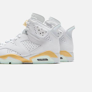 WMNS Air Jordan 6 Retro - Pure Platinum / Metallic Gold / Coconut Milk / Glacier Blue