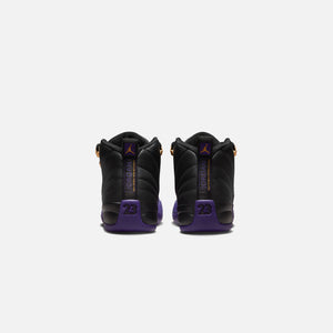 Nike GS Air Brands Jordan 12 Retro - Black / Field Purple / Metallic Gold