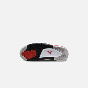 Nike Grade School Air jordan continue 4 Retro - White / Fire Red / Black / Neutral Grey