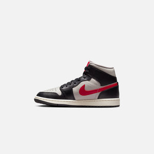 Nike Wmns Air Jordan 1 Mid - Black / Gym Red / College Grey