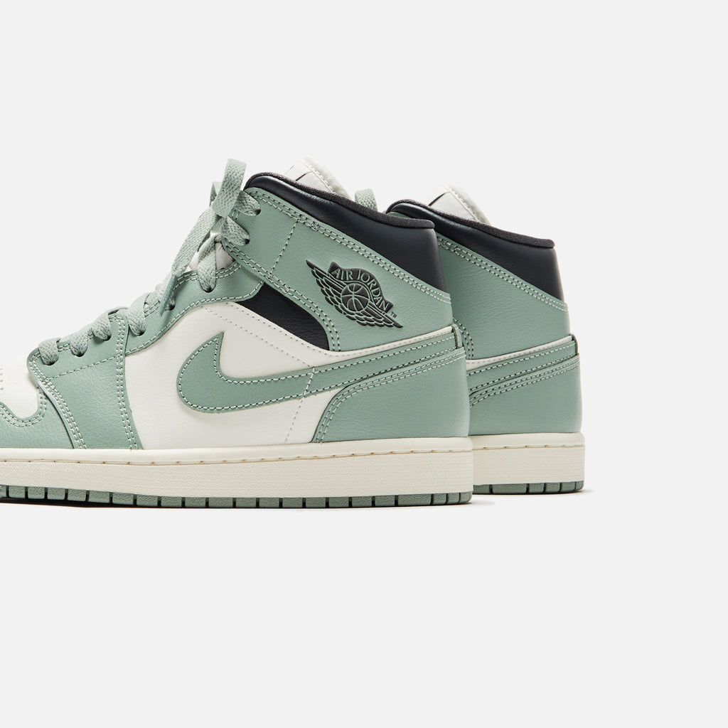 Jordan WMNS Air Jordan 1 Mid - Sail / Jade Smoke / Anthracite – Kith