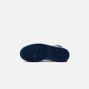 Nike WMNS Air Jordan 1 Mid - White / French Blue / Gym Red / Sail