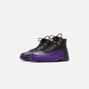 Nike Air Jordan 12 Retro - Black / Field Purple / Metallic Gold
