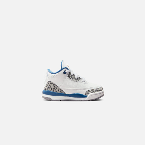 Nike Toddler Air Jordan 3 Retro - White / Metallic Copper / True Blue