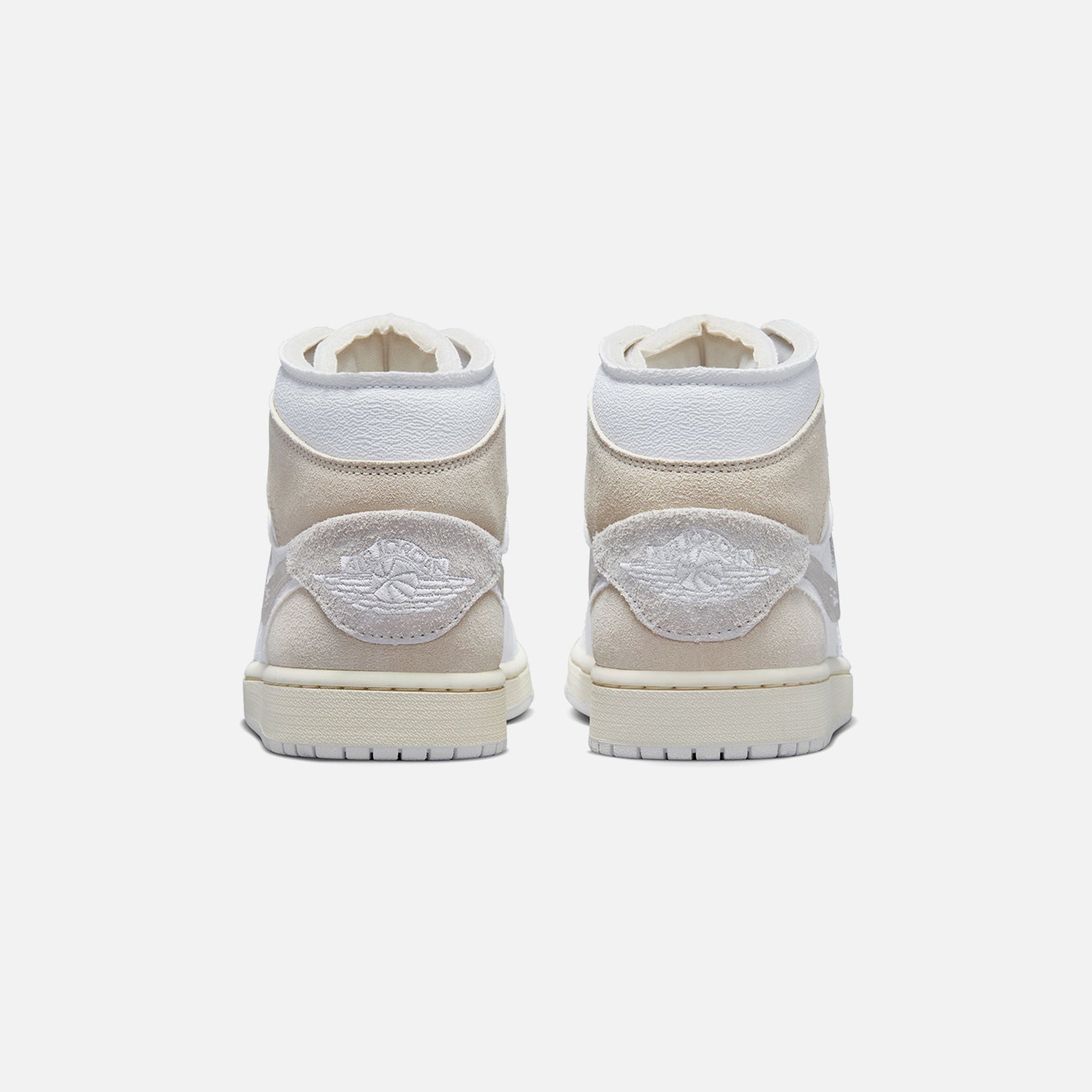 Nike Air Jordan 1 Mid SE - White / Tech Grey / Sail / Light Orewood Brown