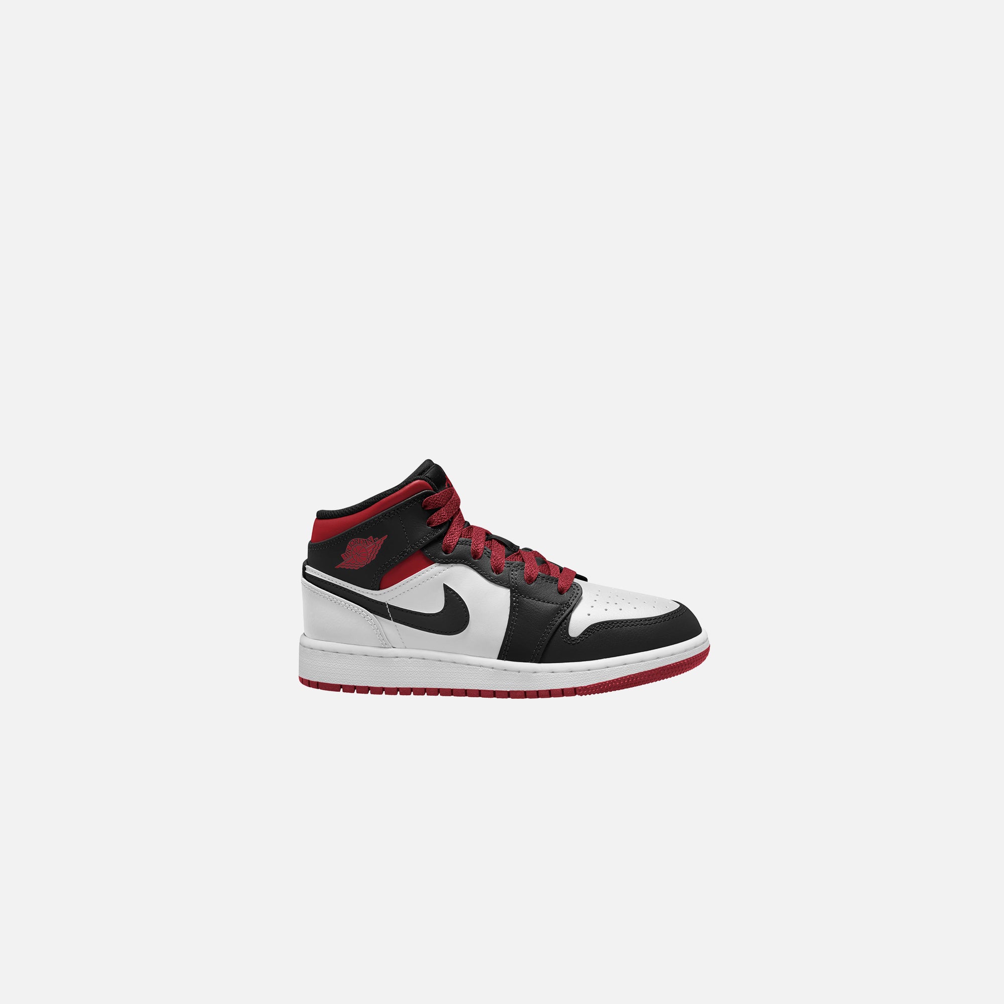 Nike GS Air Jordan 1 Mid - White / Gym Red / Black – Kith