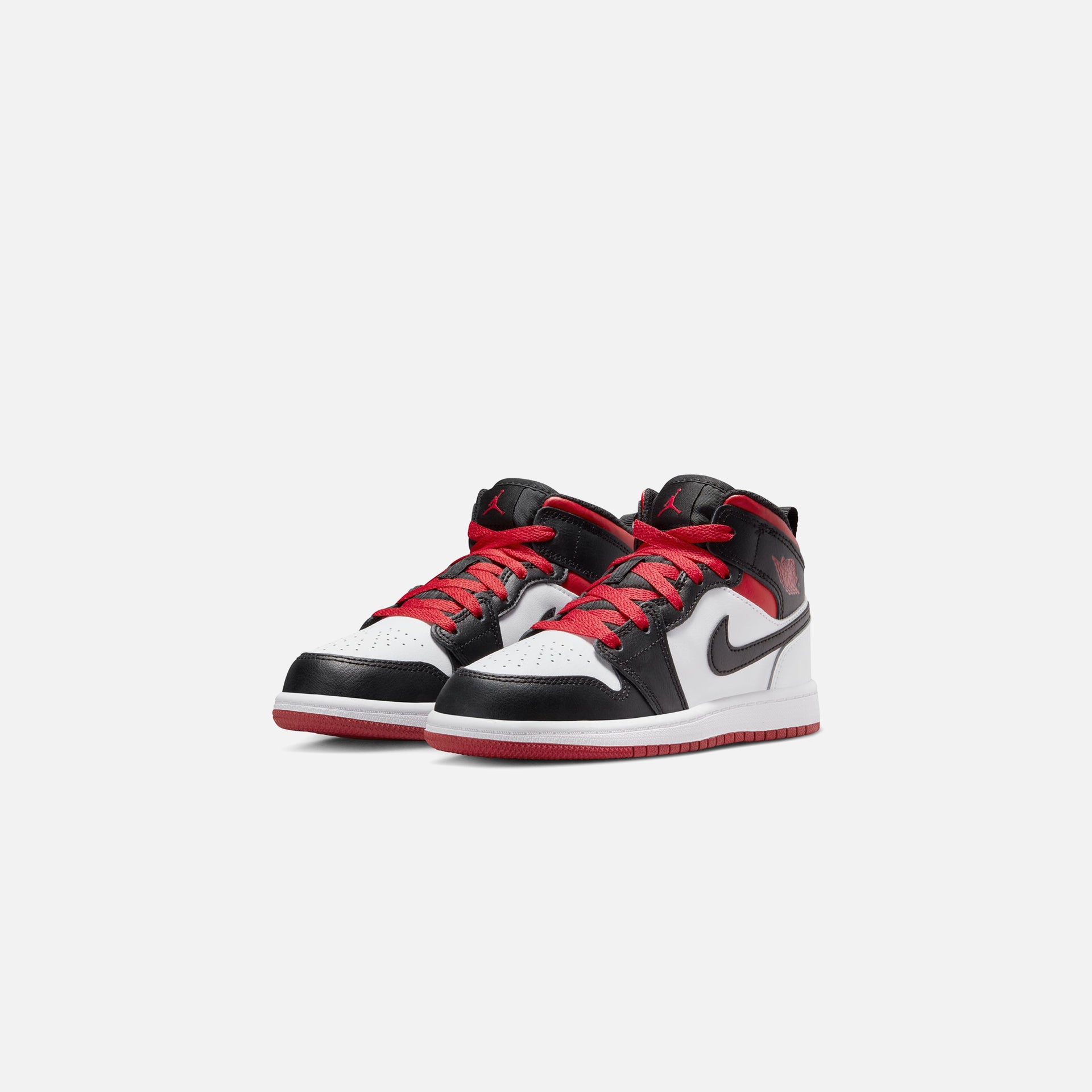 Jordan PS Air Jordan 1 Mid - White / Gym Red / Black