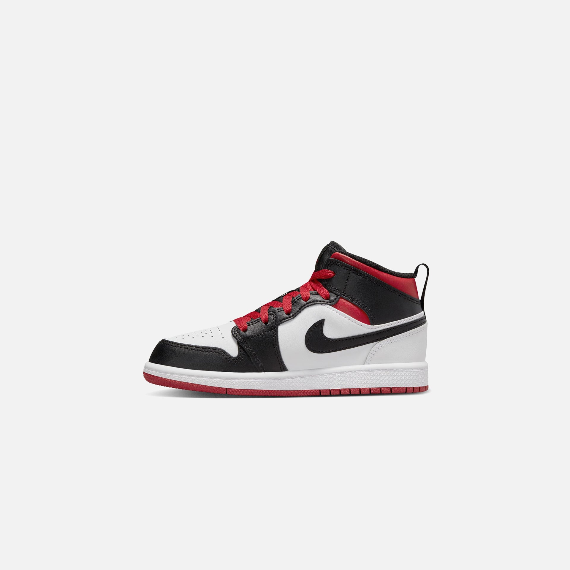 Jordan PS Air Jordan 1 Mid - White / Gym Red / Black