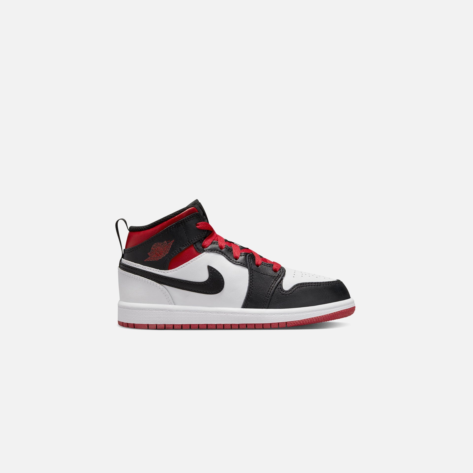 Jordan PS Air Jordan 1 Mid - White / Gym Red / Black