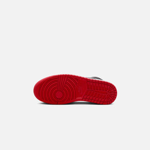 Nike Air Jordan 1 Mid - White / Gym Red Black