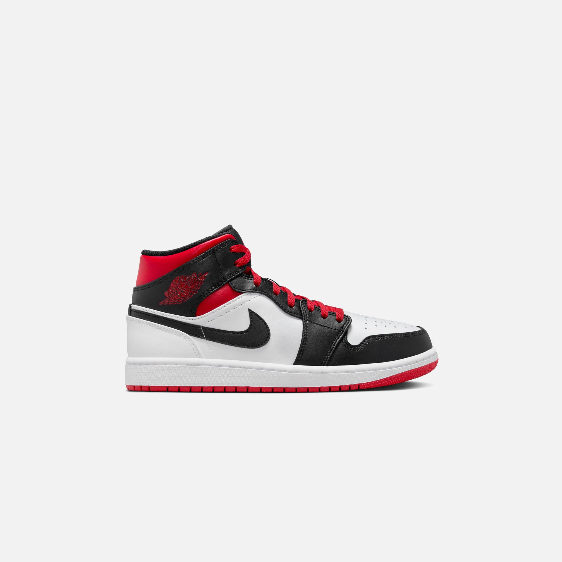Nike Air Jordan Mid White Gym Red Black – Kith - Main Image