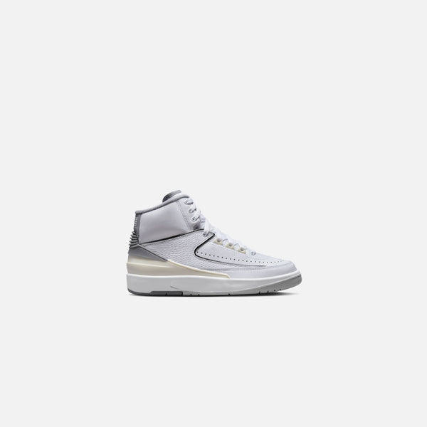 Nike GS Air Jordan 2 Retro - White / Cement Grey / Sail / Black – Kith