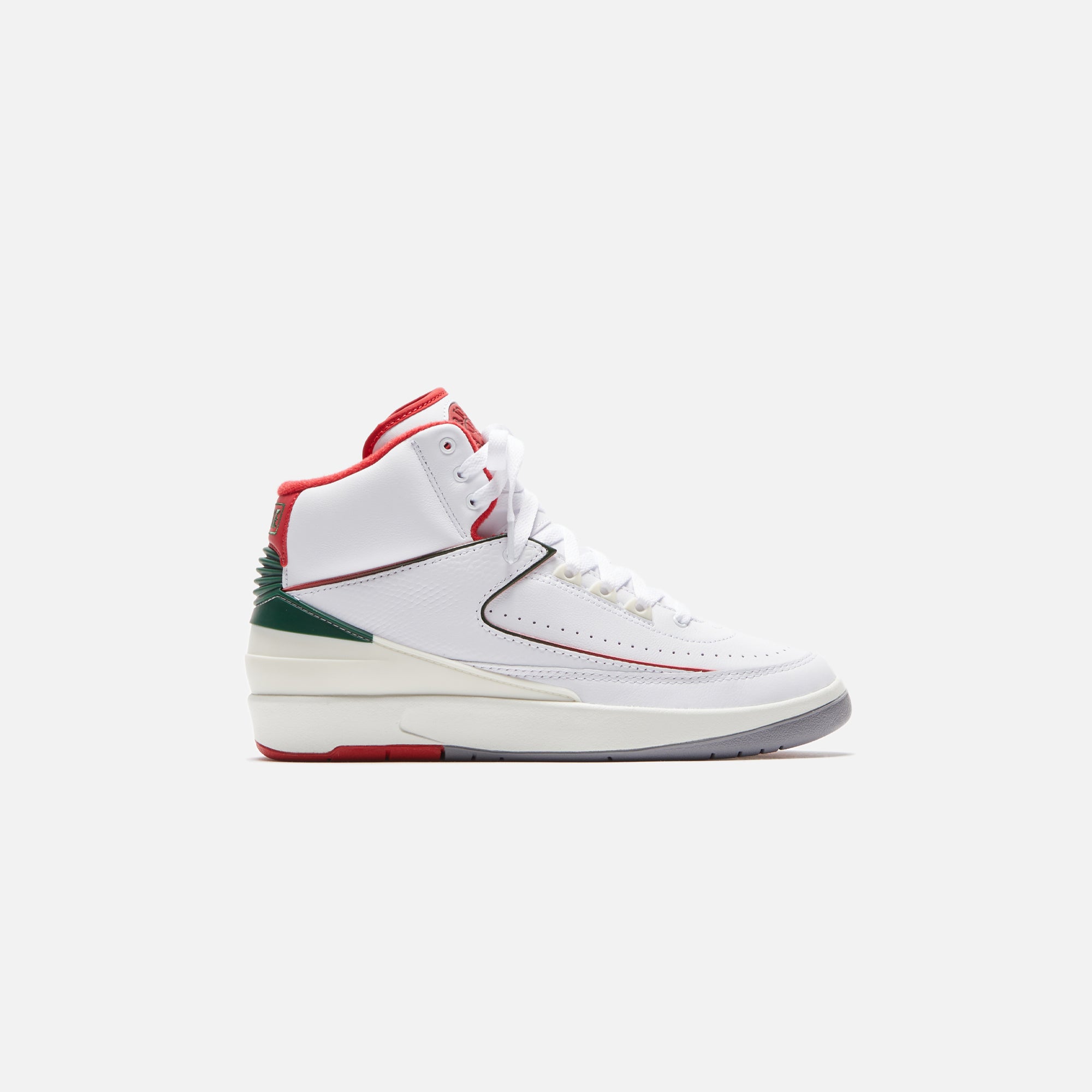 Nike Air Jordan 2 Retro - White / Fire Red / Fir / Sail – Kith