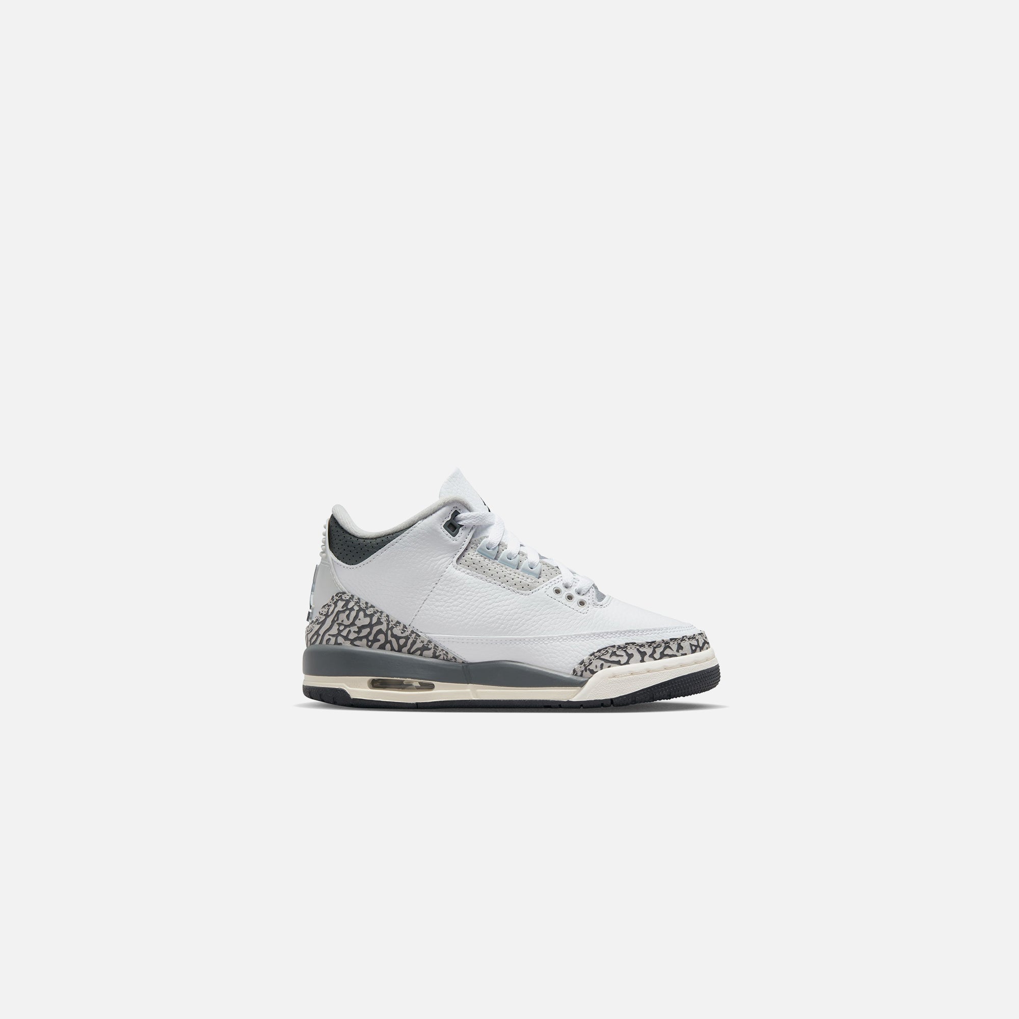 Nike GS Air Jordan 3 Retro HNS - White / Black Iron / Light Ash