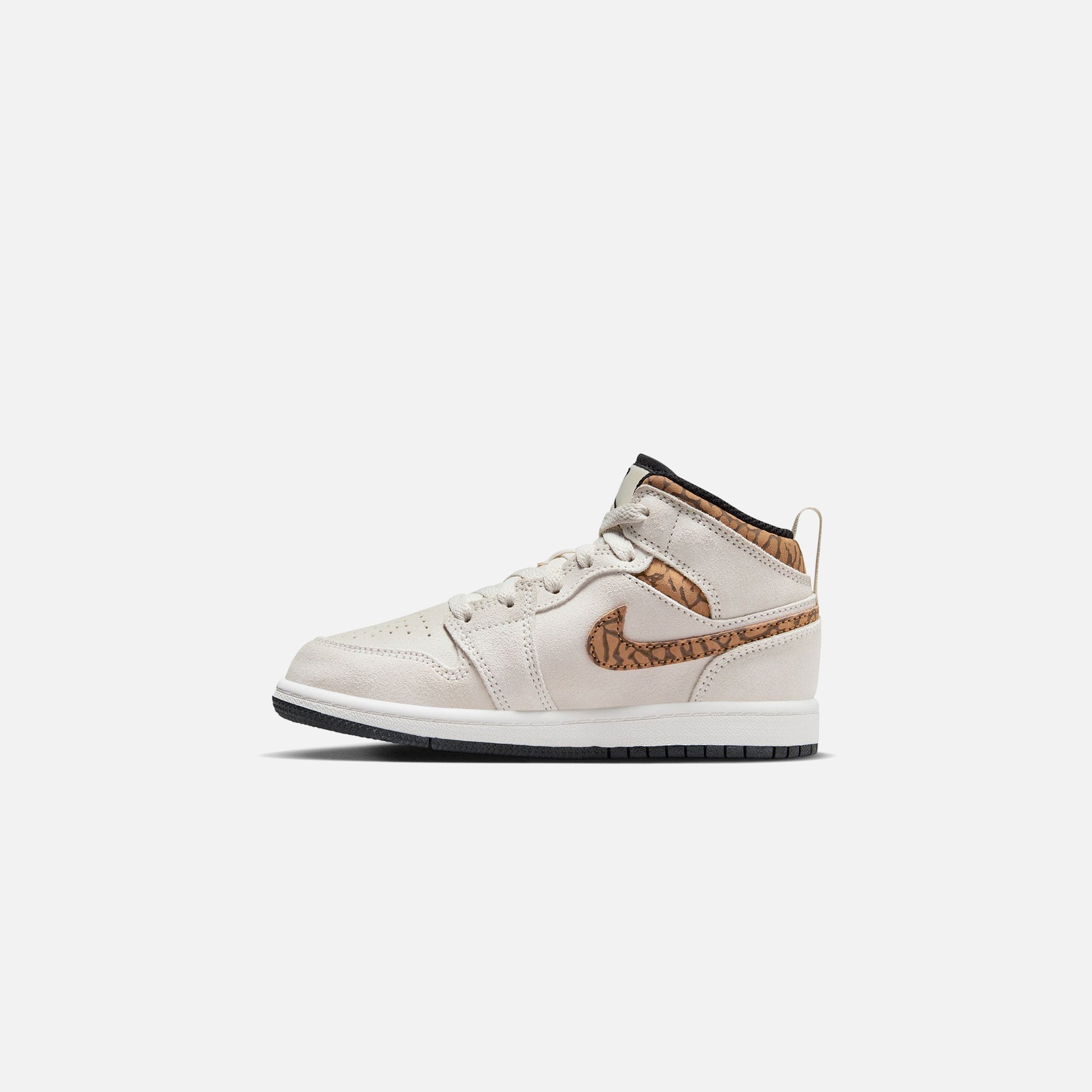 Nike Pre-School Air Jordan 1 Mid Se - Light Orewood Brown / Metallic Gold