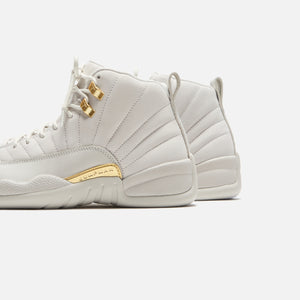 Jordan 12 grey and gold hotsell