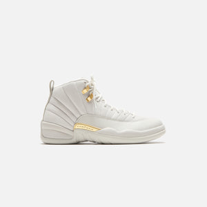 Jordan 12 grey and gold hotsell