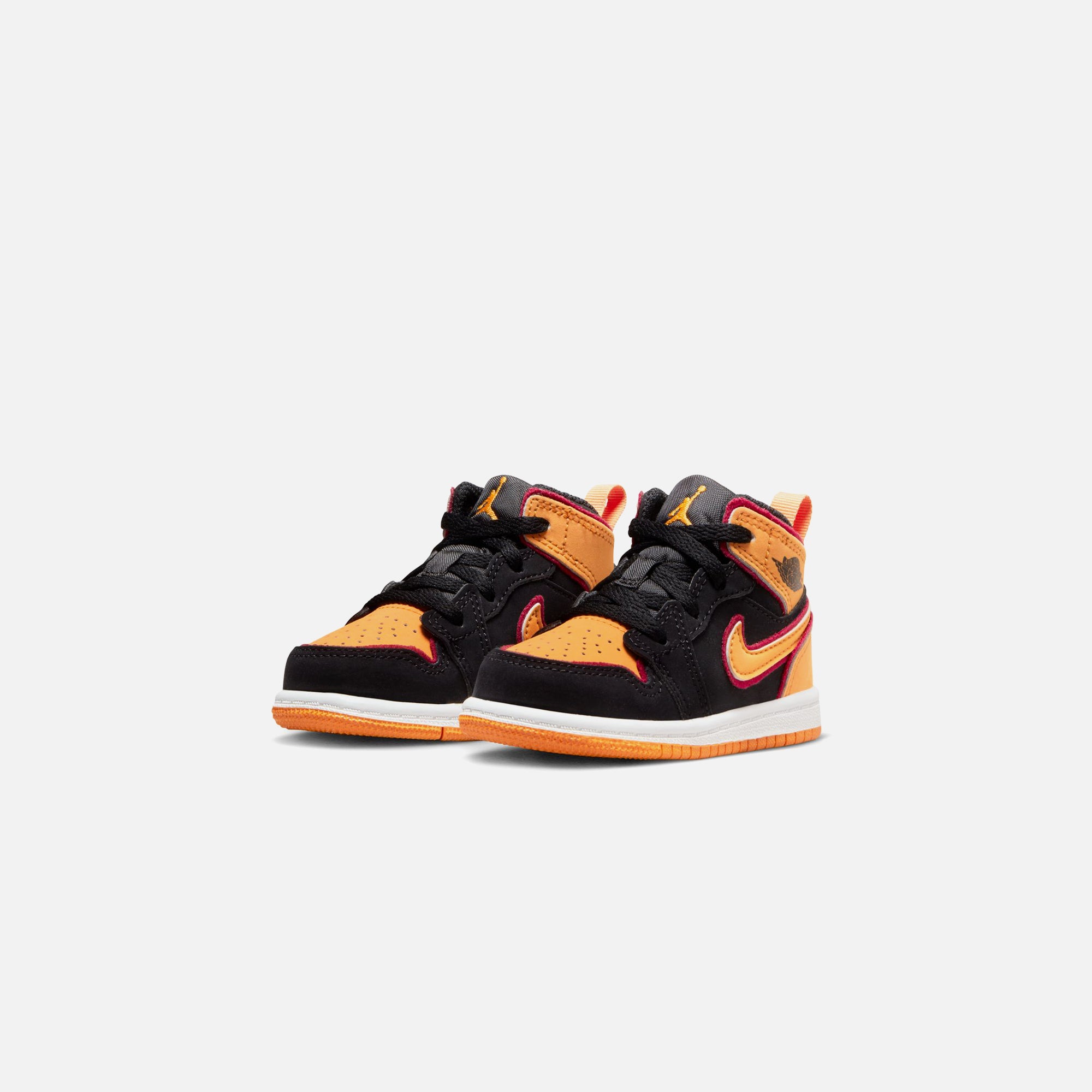 Nike TD Air Jordan 1 Mid SE - Black / Vivid Orange
