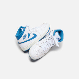 Nike Air Jordan 1 Mid SE - White / Industrial Blue / Sail