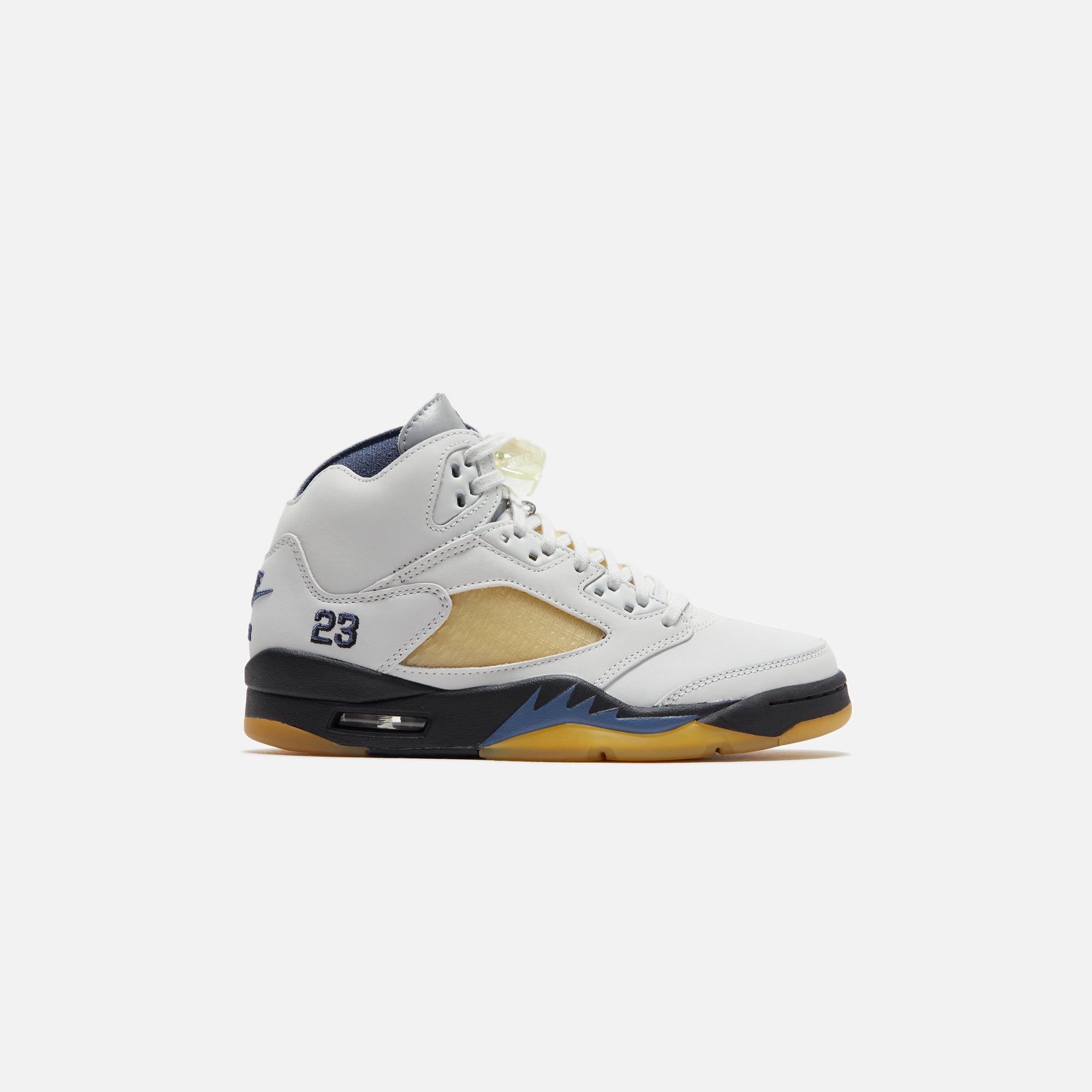 Jordan 5 navy blue and gold hotsell