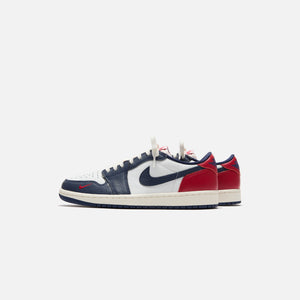 Nike Air Jordan 1 Low OG - White / Gym Red / Midnight Navy / Neutral Grey / Sail / Muslin