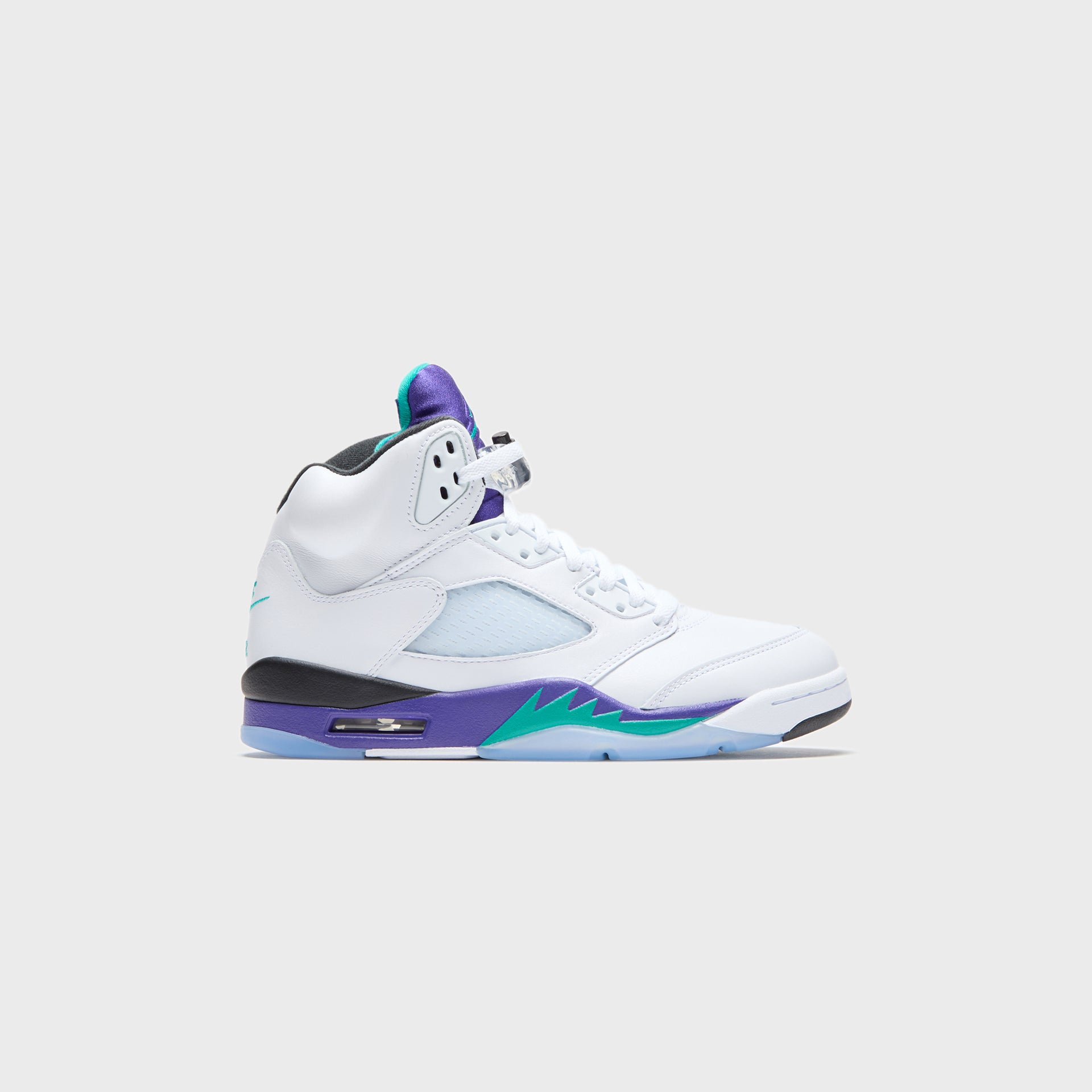 Jordan GS Air Jordan 5 - Black / New Emerald / Grape Ice