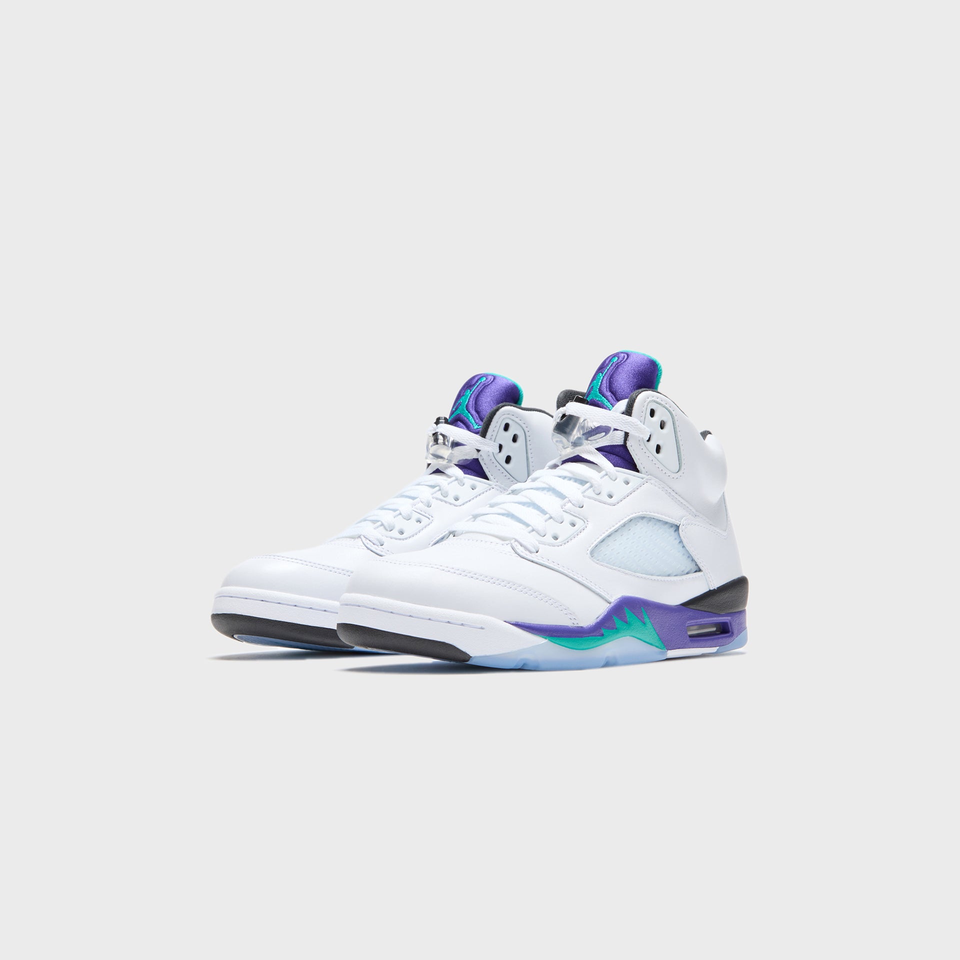 Jordan GS Air Jordan 5 - Black / New Emerald / Grape Ice