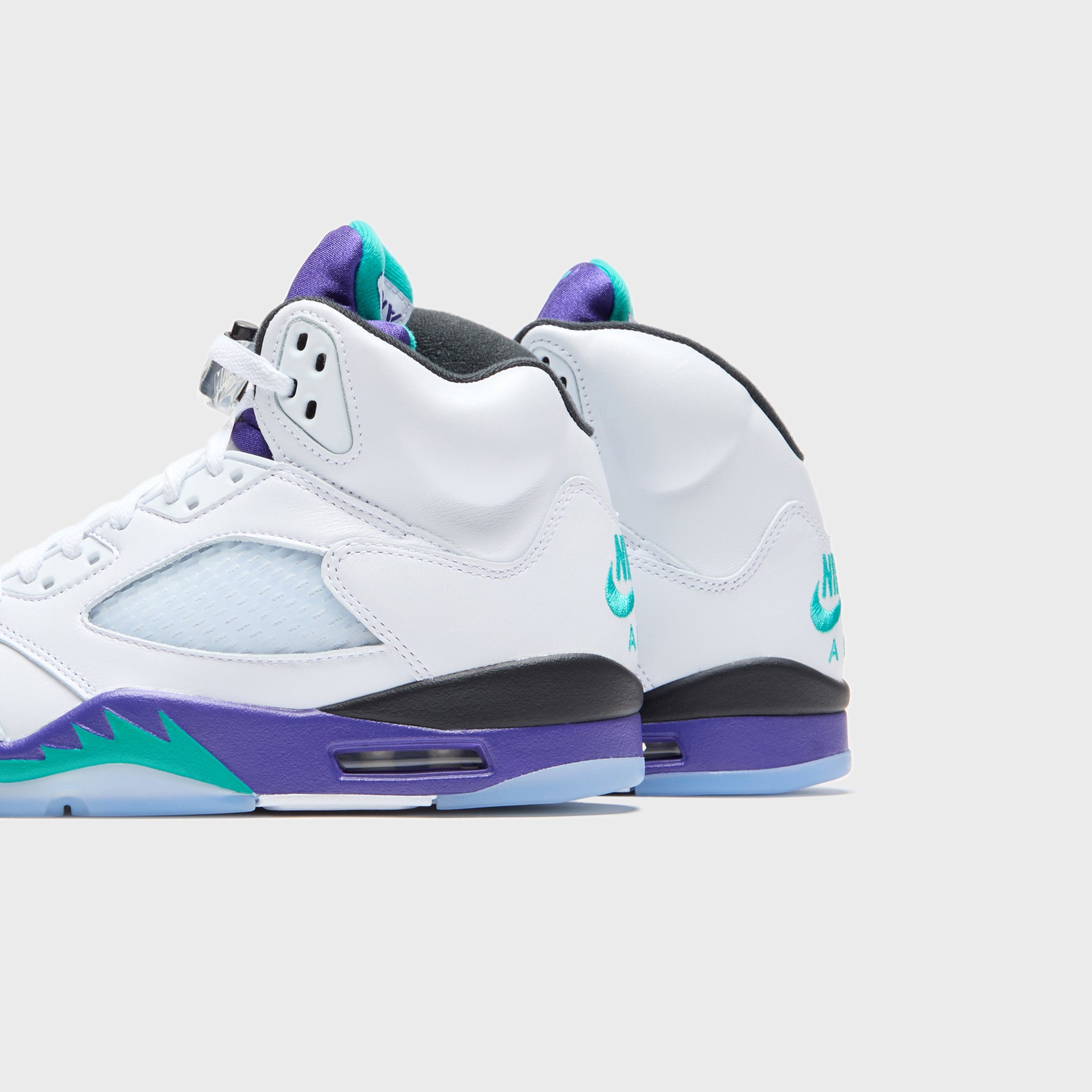 Jordan GS Air Jordan 5 - Black / New Emerald / Grape Ice
